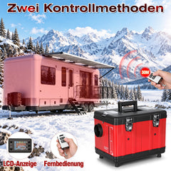 Jopassy Diesel Standheizung 12V/24V/230V 5L mit LCD und Fernbedienung