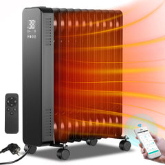 Jopassy Ölradiator 2500W mit 11 Rippen WLAN App Fernbedienung und Thermostat