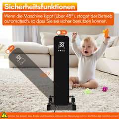 Jopassy Ölradiator 2500W mit 11 Rippen WLAN App Fernbedienung und Thermostat