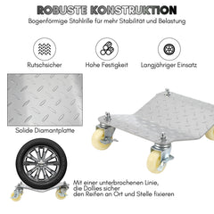 Jopassy Rangierhilfe PKW 4er Set, 500 kg pro Plattform