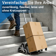 Jopassy Klappbare Treppensteiger-Sackkarre mit 70 kg Tragkraft für Einkauf und Garten