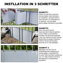 Jopassy Sichtschutzstreifen für Zaun und Balkon