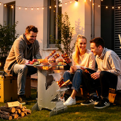 Jopassy Raketenofen 34x57 cm mit Grillplatte Outdoor BBQ
