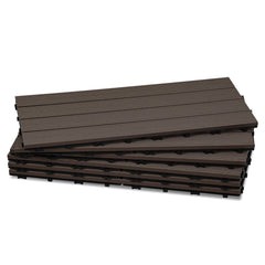 Jopassy WPC Terrassenfliesen 30x60 cm, Klickfliesen für Balkon & Garten, 1–5 m²