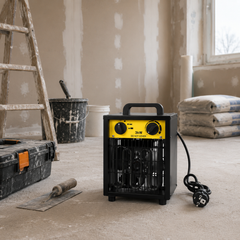 Jopassy Heizlüfter 2000/3000W Bauheizer mit Thermostat Kippschutz für 30 m²