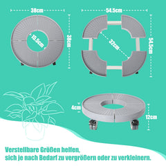 verstellbarer Pflanzenroller Ø 38–54 cm