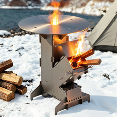 Jopassy Raketenofen 34x57 cm mit Grillplatte Outdoor BBQ