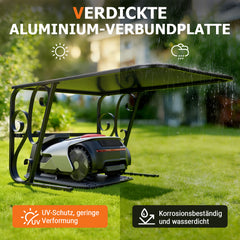 Jopassy Mähroboter Garage 43 × 56 × 82 cm mit Metallfüßen und UV-Schutz