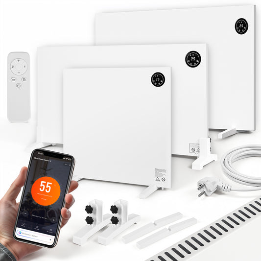 Jopassy Infrarotheizung 400/750/1000W mit Thermostat Tuya App und Fernbedienung