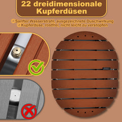 Bodendusche, Gartendusche