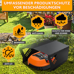 Jopassy Mähroboter Garage aus verzinktem Stahl mit UV-Schutz