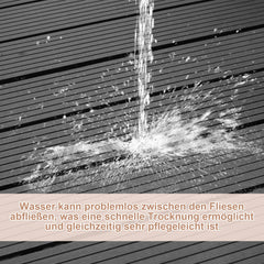 WPC Terrassenfliesen mit Klick-System