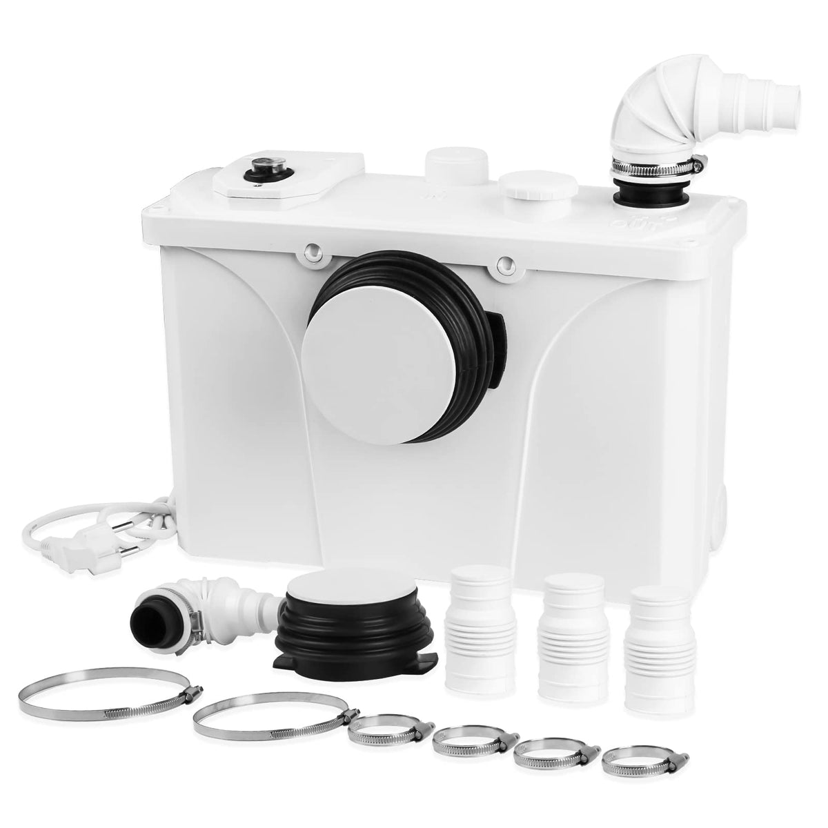 Jopassy Hebeanlage 700W 190 L/min mit 4 Zuläufen für Dusche Waschbecken und Waschmaschine