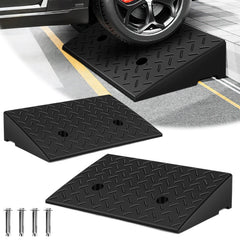 Jopassy Auffahrrampe 2er Set 49 × 30 × 11 cm bis 10 t für Auto und Motorrad