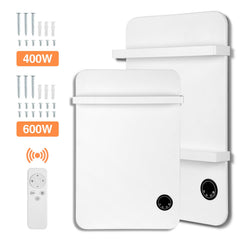 Jopassy Infrarotheizung 400/600W mit Thermostat Tuya App Fernbedienung und Handtuchhalter