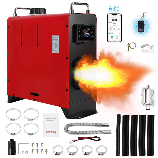 Jopassy Dieselheizung 8kW 12V mit Bluetooth LCD Fernbedienung 5L Tank für Fahrzeuge