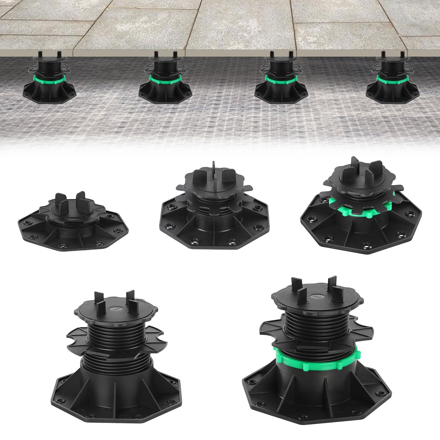 Jopassy Stelzlager 19-140 mm höhenverstellbar für Terrassenplatten