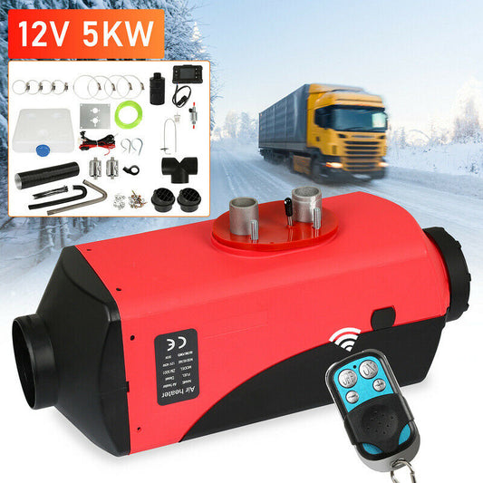 Jopassy Diesel Standheizung 5kW 12V mit LCD Fernbedienung und Schalldämpfer