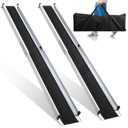Jopassy 2er Set Teleskoprampe Aluminium Auffahrrampe bis 300 kg