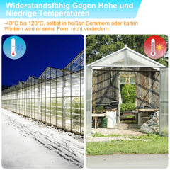 Jopassy 14 Stück Polycarbonatplatten 4 mm 10,25 m² für Gewächshaus