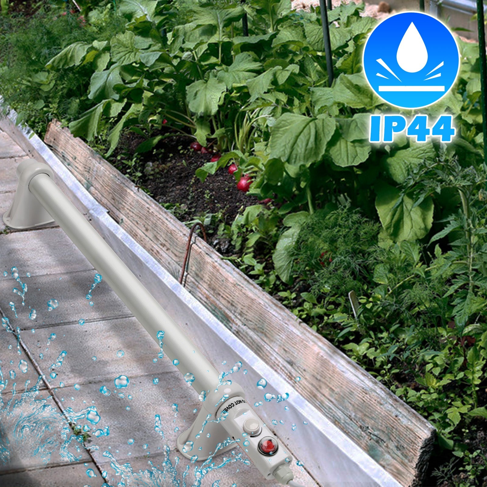 Jopassy Gewächshausheizung 55/90/135W IPX4 für Gewächshaus Frühbeet und Hochbeet