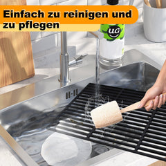 Jopassy Grillrost Gusseisen emailliert, rechteckiger Gussrost für Gasgrill und Holzkohlegrill