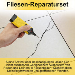 Jopassy Fliesen Reparaturset mit Wachsschmelzer 11 Farben für Keramik Marmor Naturstein
