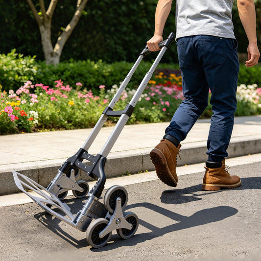 Jopassy Klappbare Treppensteiger-Sackkarre mit 70 kg Tragkraft für Einkauf und Garten