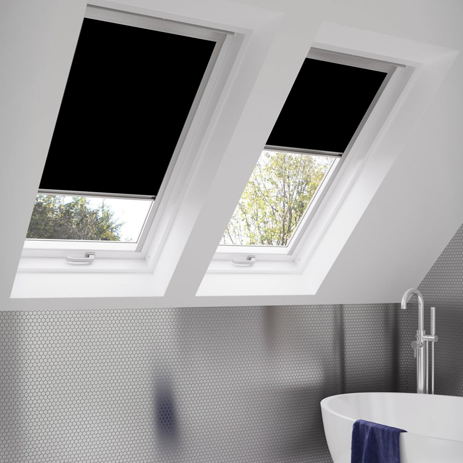 Jopassy Verdunkelungsrollo Thermo für Dachfenster