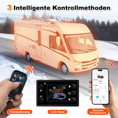 Jopassy Dieselheizung 8kW 12V mit Bluetooth LCD Fernbedienung 5L Tank für Fahrzeuge