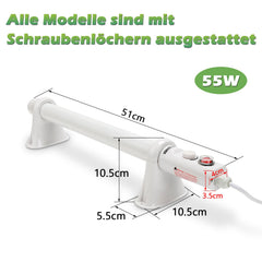 Jopassy Gewächshausheizung 55/90/135W IPX4 für Gewächshaus Frühbeet und Hochbeet