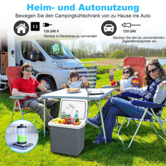 Jopassy Kühlbox 24 L elektrisch 12V 230V mit Warmhaltefunktion für Auto und Camping