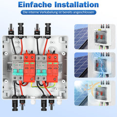 Jopassy PV Überspannungsschutz für 2 Strings DC 1000V 32A vorverdrahtet