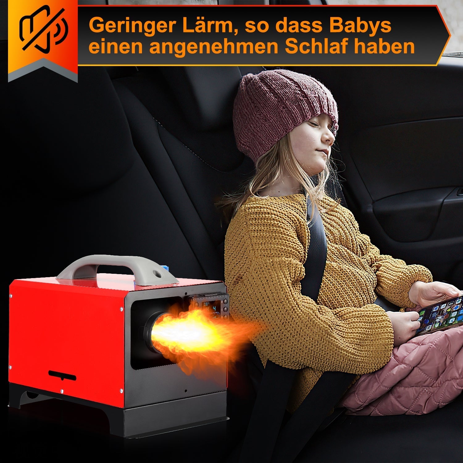 Jopassy Dieselheizung 8kW 12V All-in-One mit LCD Fernbedienung für Wohnmobil LKW