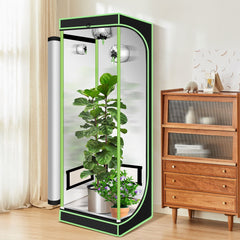 Jopassy Indoor Growzelt aus 600D Oxford Lichtdicht Wasserdicht mit Sichtfenster für Pflanzenanzucht