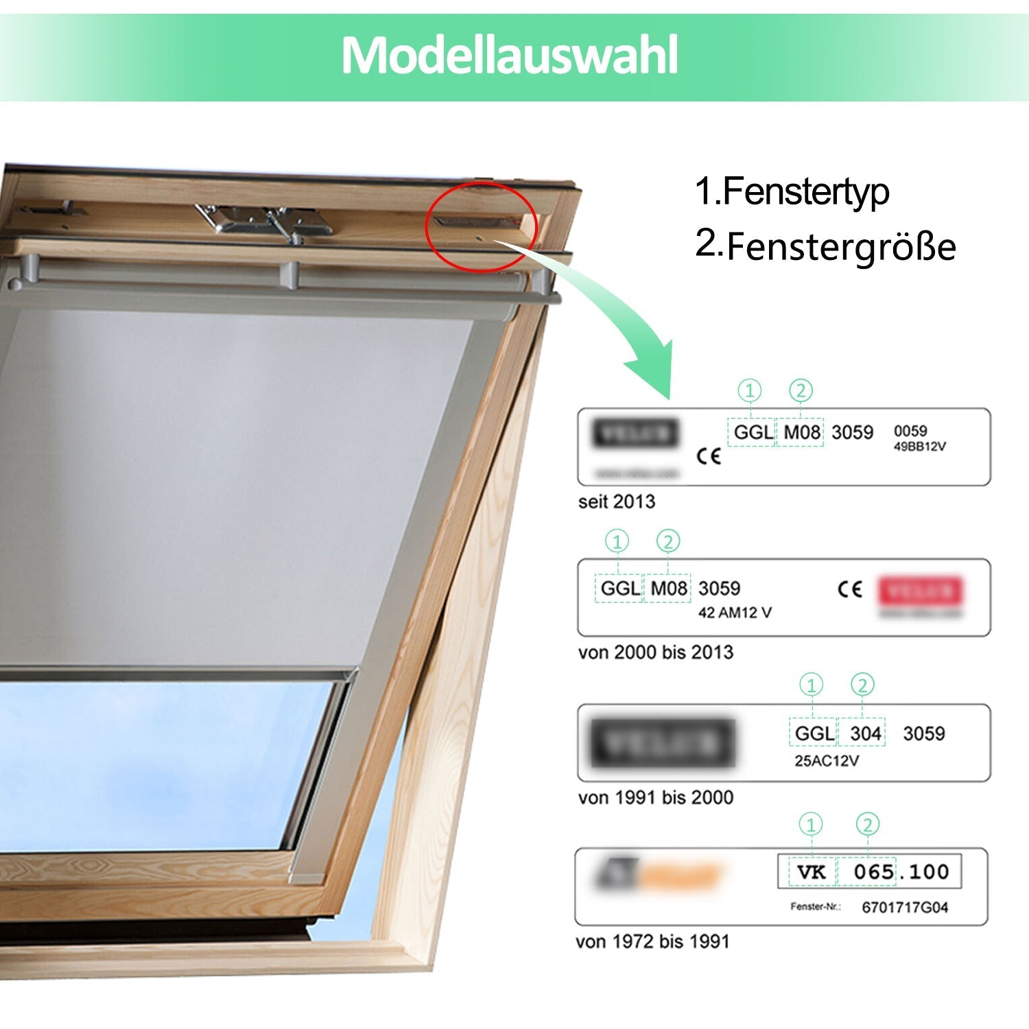 Jopassy Verdunkelungsrollo Thermo für Dachfenster