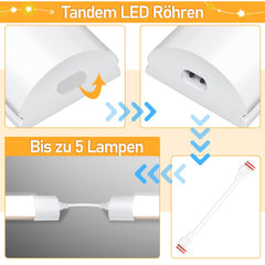 Jopassy LED Feuchtraumleuchte IP65 4000K für Garage Werkstatt