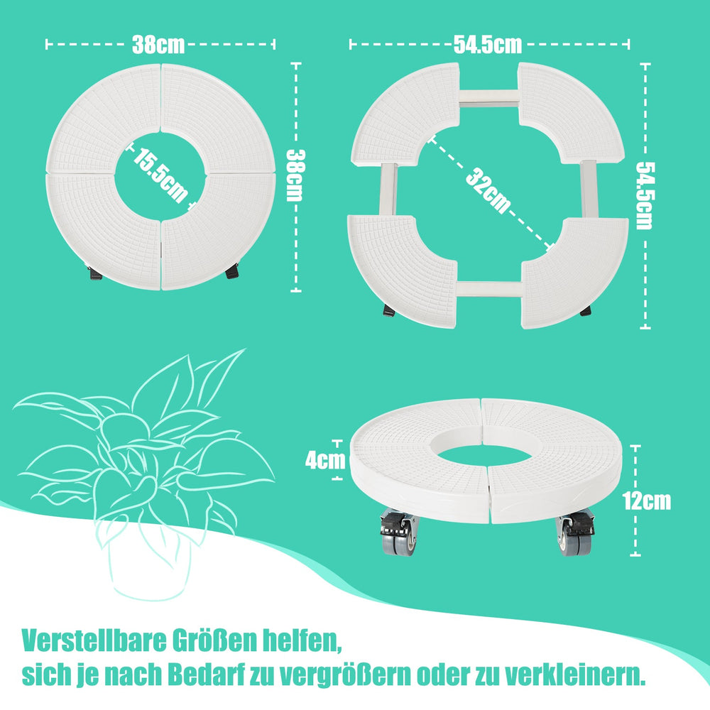 verstellbarer Pflanzenroller Ø 38–54 cm