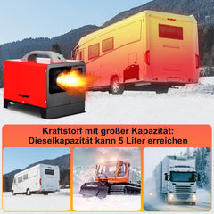 Jopassy Dieselheizung 8kW 12V All-in-One mit LCD Fernbedienung für Wohnmobil LKW