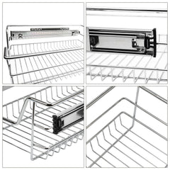 Jopassy Küchenschrank Auszug Korbauszug 30/40 50/60cm Teleskopschublade für Spülschrank