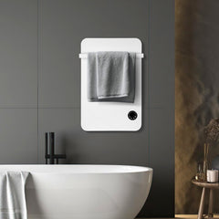 Jopassy Infrarotheizung 400/600W mit Thermostat Tuya App Fernbedienung und Handtuchhalter