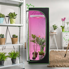 Jopassy Indoor Growzelt aus 600D Oxford Lichtdicht Wasserdicht mit Sichtfenster für Pflanzenanzucht