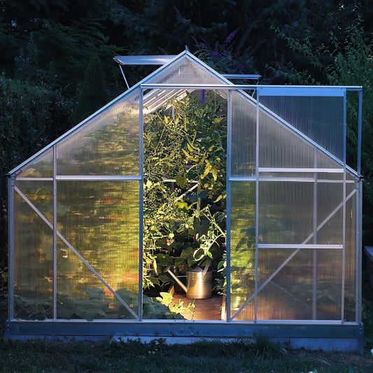 Jopassy Polycarbonat Hohlkammerplatten 8 mm 5 Stück ca. 3,66 m² für Gewächshaus