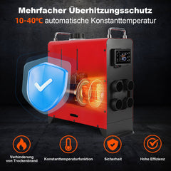Jopassy Dieselheizung 8kW 12V mit Bluetooth LCD Fernbedienung 5L Tank für Fahrzeuge