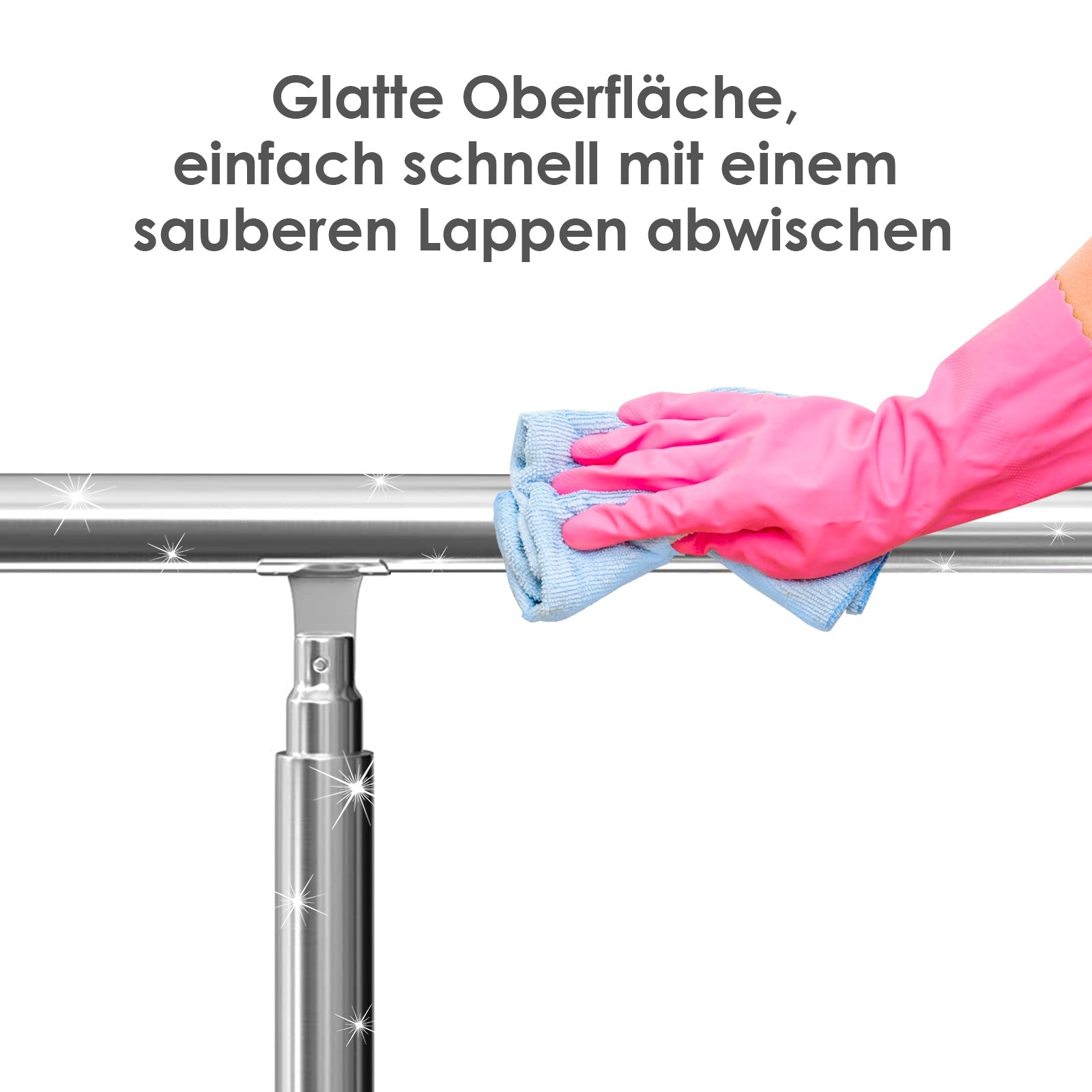 Jopassy Edelstahl Treppengeländer 80–180 cm für Innen und Außen