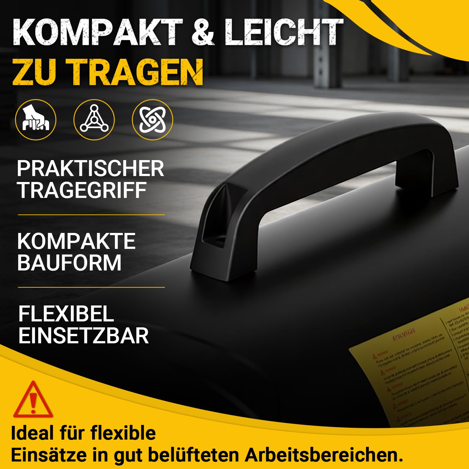 Jopassy Diesel Heizkanone 20 kW Bauheizer mit 22L Tank Thermostat und Digitaldisplay