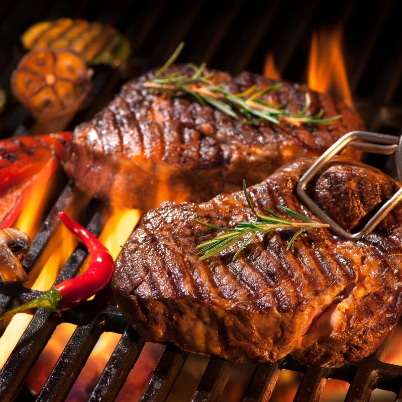Jopassy Grillrost Gusseisen emailliert, rechteckiger Gussrost für Gasgrill und Holzkohlegrill