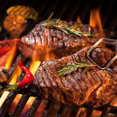Jopassy Grillrost Gusseisen emailliert, rechteckiger Gussrost für Gasgrill und Holzkohlegrill