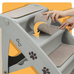 Jopassy Hundetreppe 4 Stufen klappbar bis 75 kg für Sofa Bett und Auto
