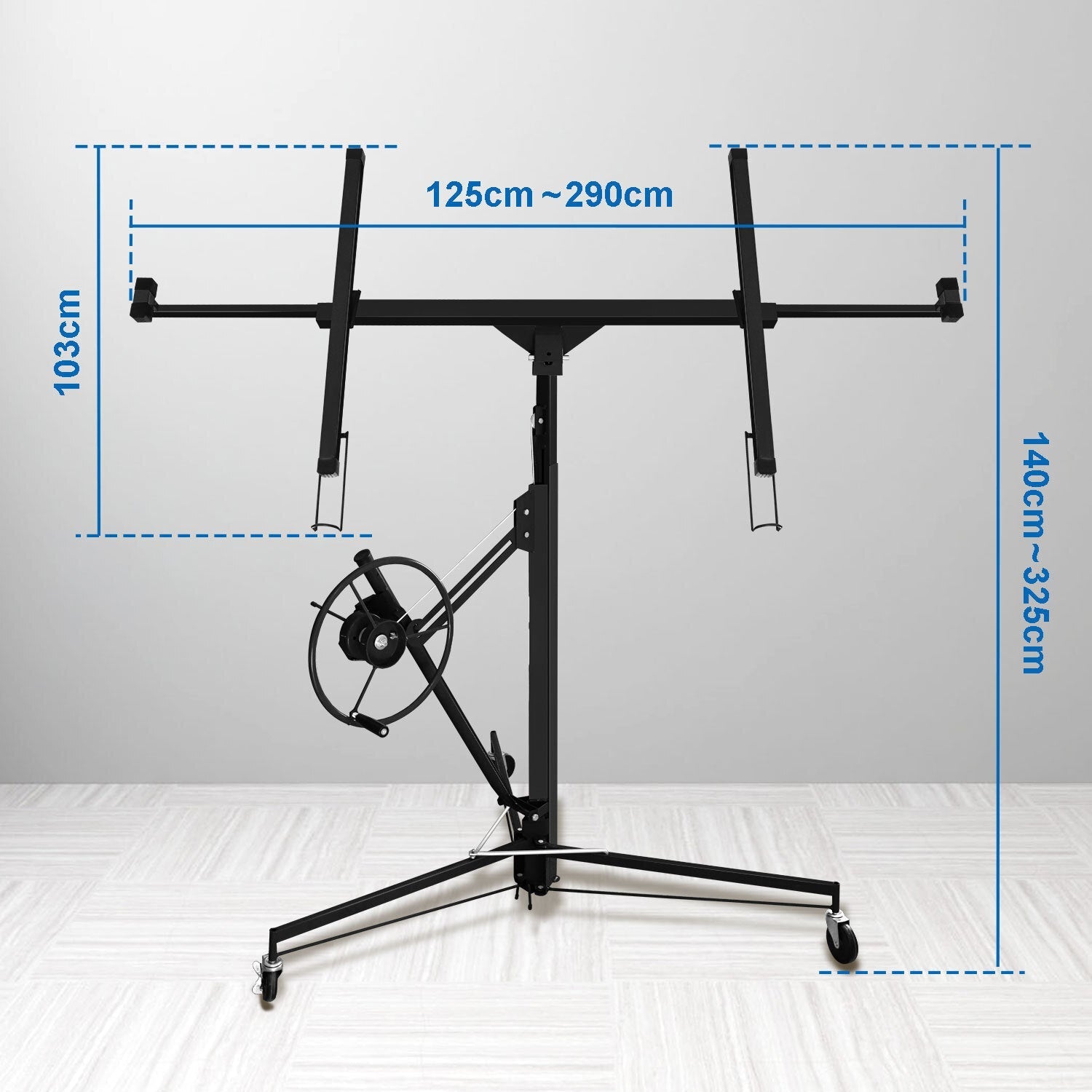 Jopassy Plattenheber klappbar 140-325 cm höhenverstellbar bis 68 kg für Trockenbau